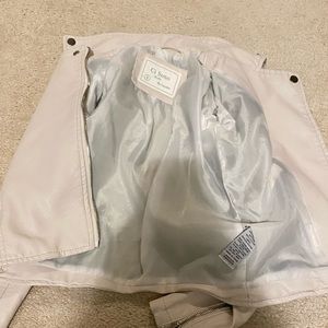 Ci Sono White Leather jacket